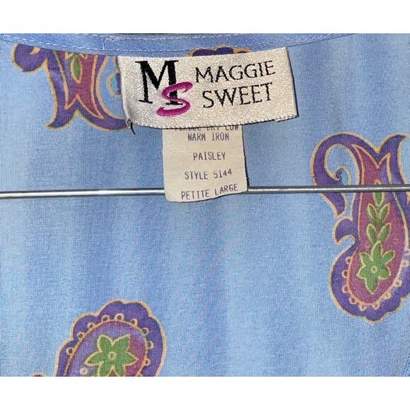 Vintage Maggie Sweet Petite Long Vest Sz lARGE - Picture 3 of 4